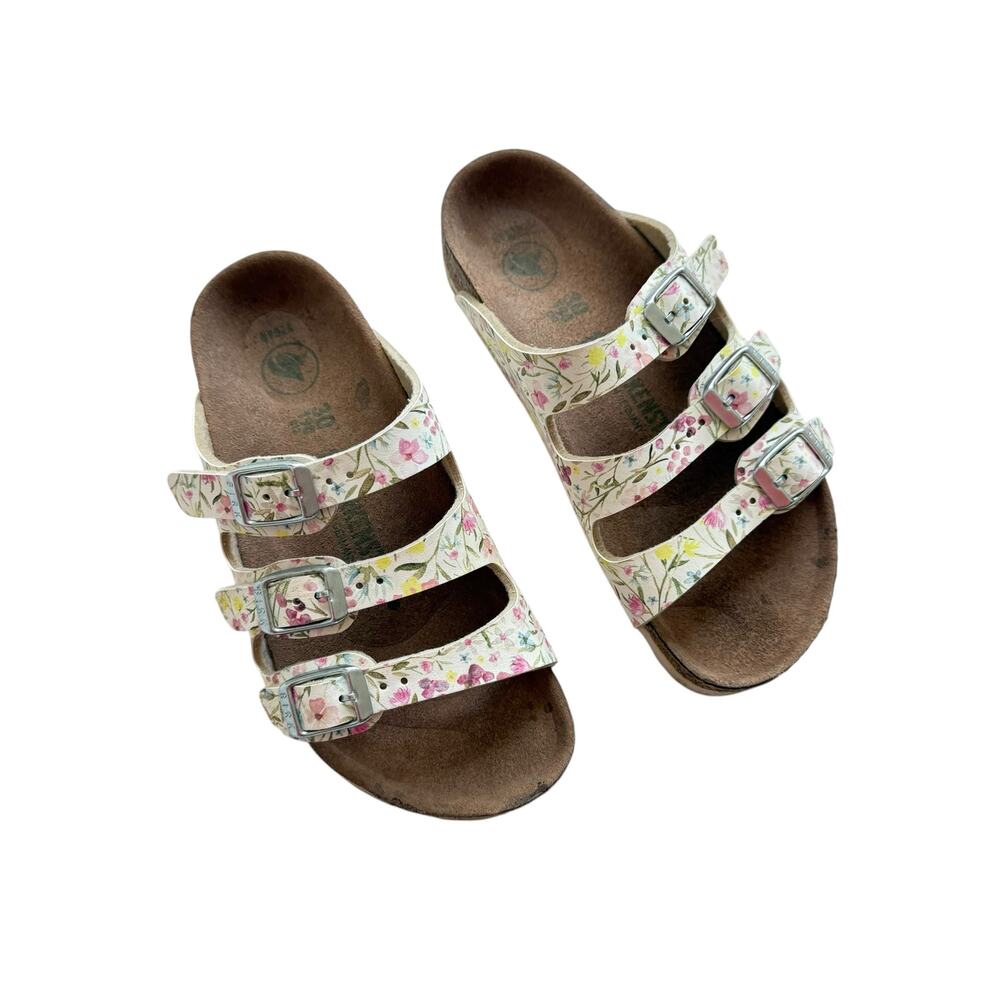 Birkenstock Floral Florida Birko-Flor Vegan Sandals Size 30(12)